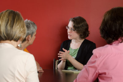 Group of women in counselling group workshop