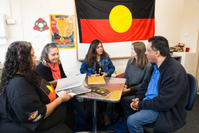 Members of Aboriginal Health team meet