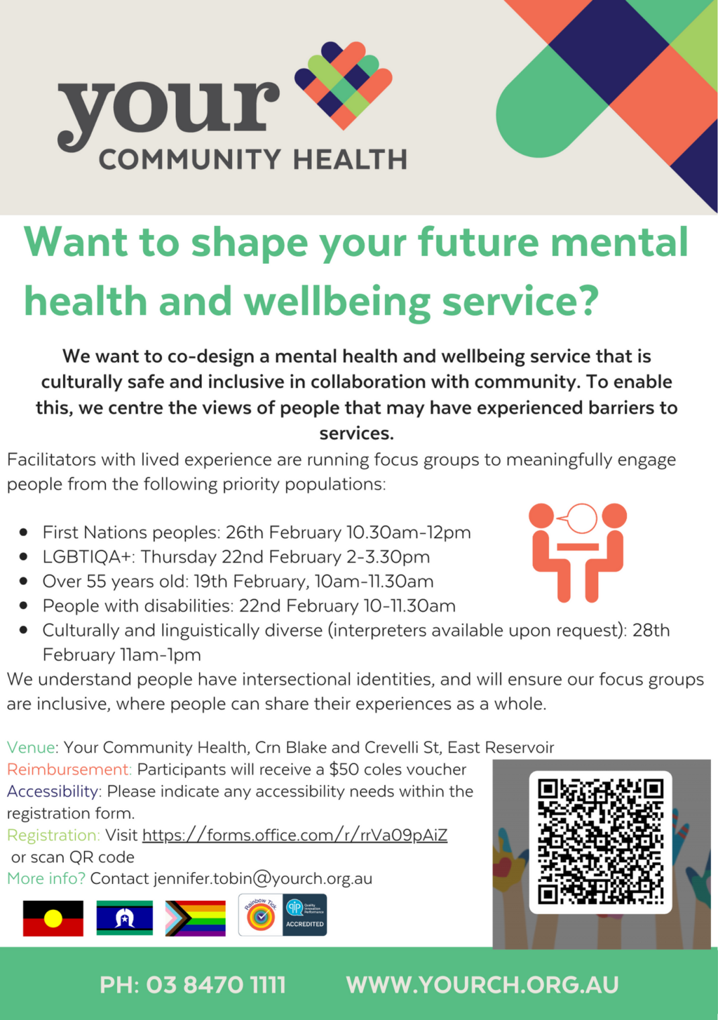MH Focus Groups Flyer
